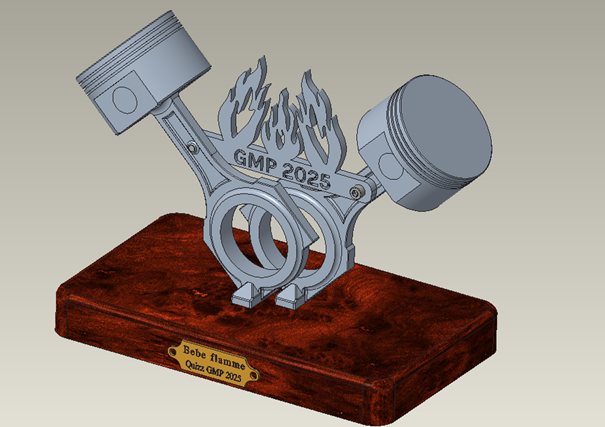 Modélisation CAO du trophée