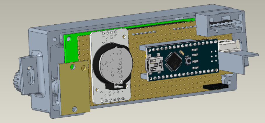 CAO de l'intérieur de l'horloge