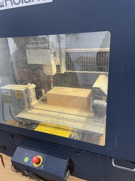 Usinage du modèle en mousse