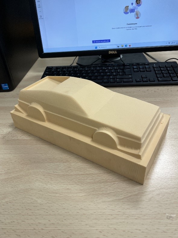 modèle en mousse usiné